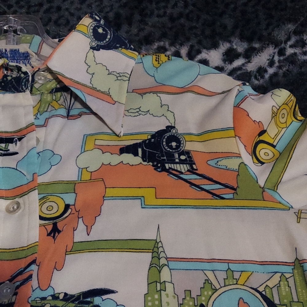 5/$10 Vintage Bobbie Brooks Multicolor Graphic Shirt - Picture 6 of 15